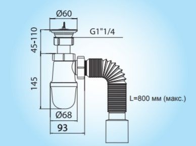 Сифон &amp;quot;Тюльпан&amp;quot; Т0415 умыв - 2