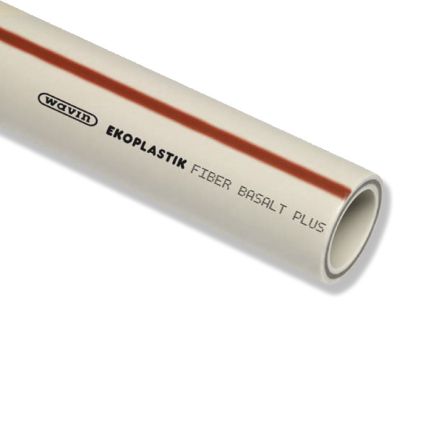 Труба поліпропіленова Ekoplastik Fiber Basalt Plus 63, ціна за 1 м - 2