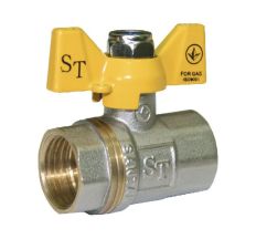 Кран кульовий газовий SANTAN 1/2" Professional метелик внутрішня/внутрішня