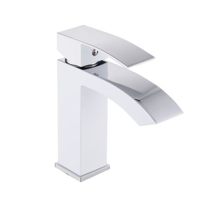 Змішувач для раковини Swan Cascada QTSWA270CRW45568 Chrome/White Qtap - 1