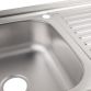 Кухонна мийка Lidz 5080-L Decor 0,8 мм (LIDZ5080LDEC06) - 6