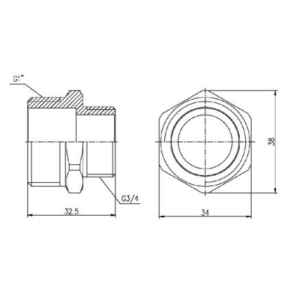 Forte ниппель 1&amp;quot;Нх3/4Н - 2
