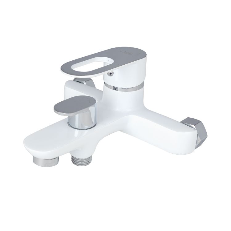 Смеситель для ванны Lidz Latwa 006 (с душевым гарнитуром) (k35) LDLAT006WHI45424 White - 4