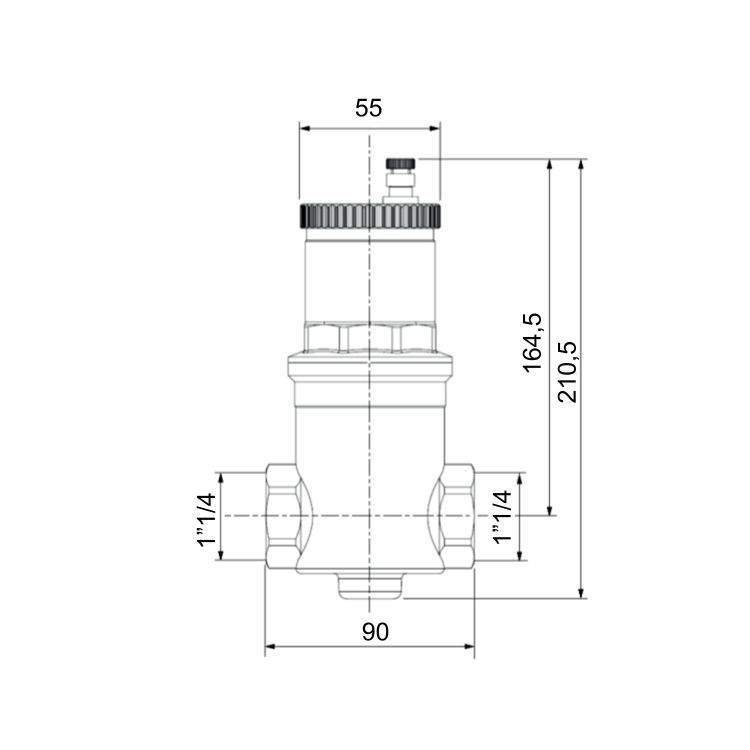 Повітровідвідник Icma автоматичний (дегазатор) 1 1/4&amp;quot; №740 - 2