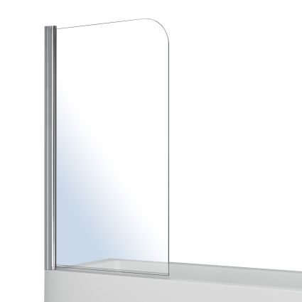 Штора на ванну односекционная 1400*800мм, поворот на 180°, прозрачное стекло 5мм - 1