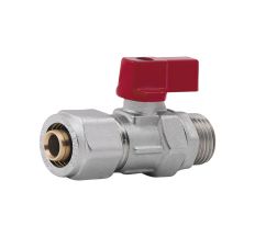 Кран кульовий обтискний SD Forte 16х1/2&quot; ЗР SF262W15