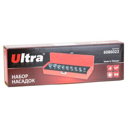 Набор насадок Star 1/2&amp;quot; 9шт CrV ULTRA (6086022) - 5