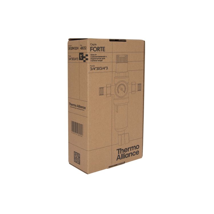 Фільтр самопромивний Thermo Alliance Forte 3/4&amp;quot; з редуктором для горячої води SF128W20H - 8