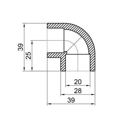 Куточок PPR Thermo Alliance 20, 90° - 2