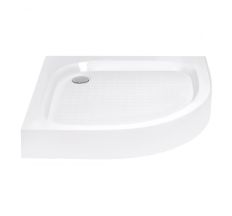 Душевой поддон полукруглый акрил KAPIELKA ST90x90x14, мелкий, д/ливень 52 мм Lidz