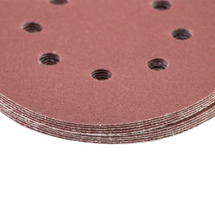 Шлифовальный круг 8 отверстий Ø125мм P180 (10шт) Sigma (9122691) - 4