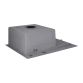 Мойка для кухни с крылом интегрированная правая Lidz Handmade H6350BR (LDH6350BRPVD45590) Brushed Black PVD 3,0/1,0 мм - 3