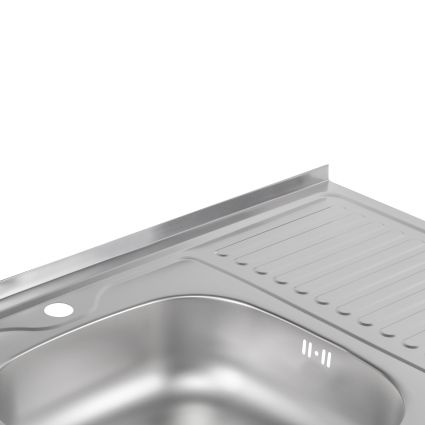Кухонна мийка Brinex 6080-L 0,6 мм Satin (BRIN6080LSAT06) - 5