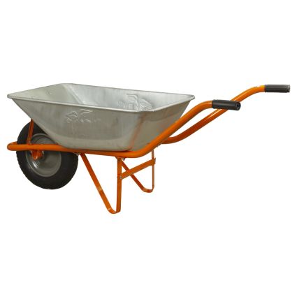Тачка садовая одноколесная 58л 120кг колесо 13&amp;quot; FLORA (5055324) - 3