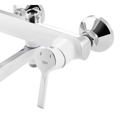 Душова система універсальна Qtap Grand на три споживача (з виливом) QTGRAWCR1004 Chrome/White - 4