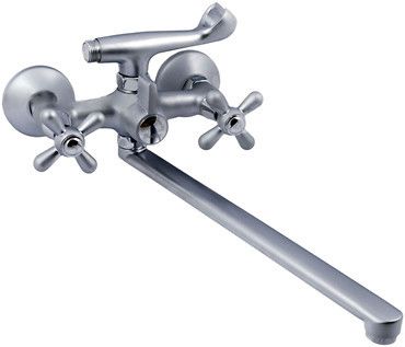 Смеситель для ванны HAIBA Dominox 140 satin - 1
