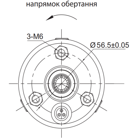 Насос відцентровий 0.92 кВт H 117(88)м Q 45(30)л/хв Ø80мм mid DONGYIN (778104) - 3