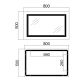 Зеркало Qtap Cardinal 500х800 с LED-подсветкой Touch, с антизапотеванием, с димером, рег. темп. цвета - 2