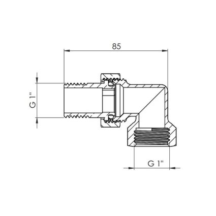 Американка белая угловая 1 Forte - 2