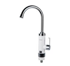 Кран-водонагрівач проточний HZ 3.0 кВт 0,4-5бар для кухні гусак вухо на гайці (C) AQUATICA (HZ-6B143C)