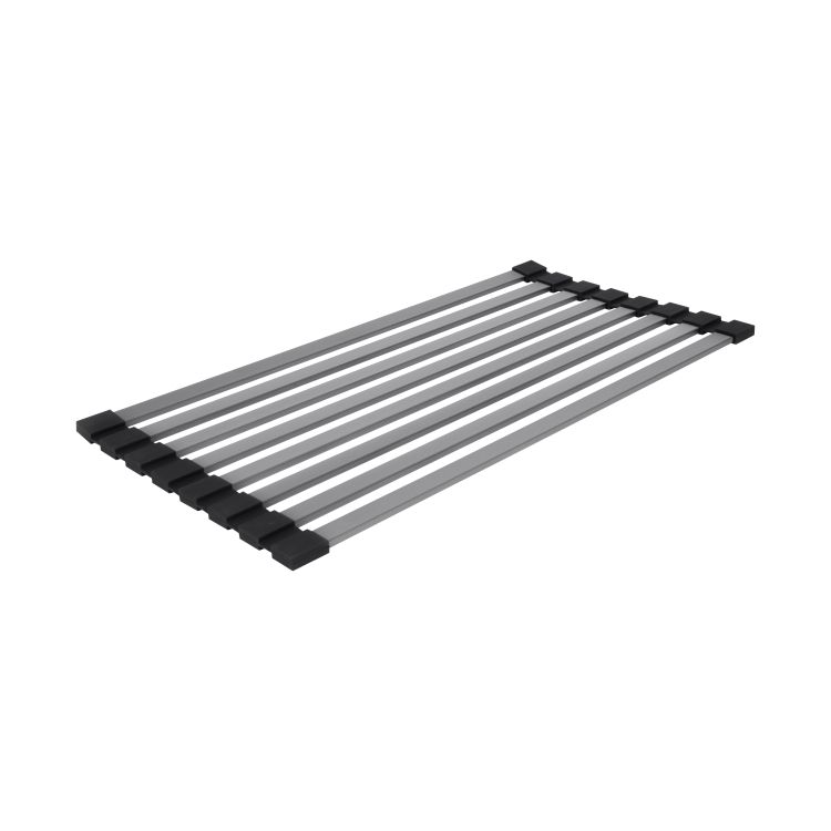 Сушарка на кухонну мийку Lidz Acsis LA12 Black, плоска основа, для посуду 430х216 мм LDACSLA12BLM49766 - 1