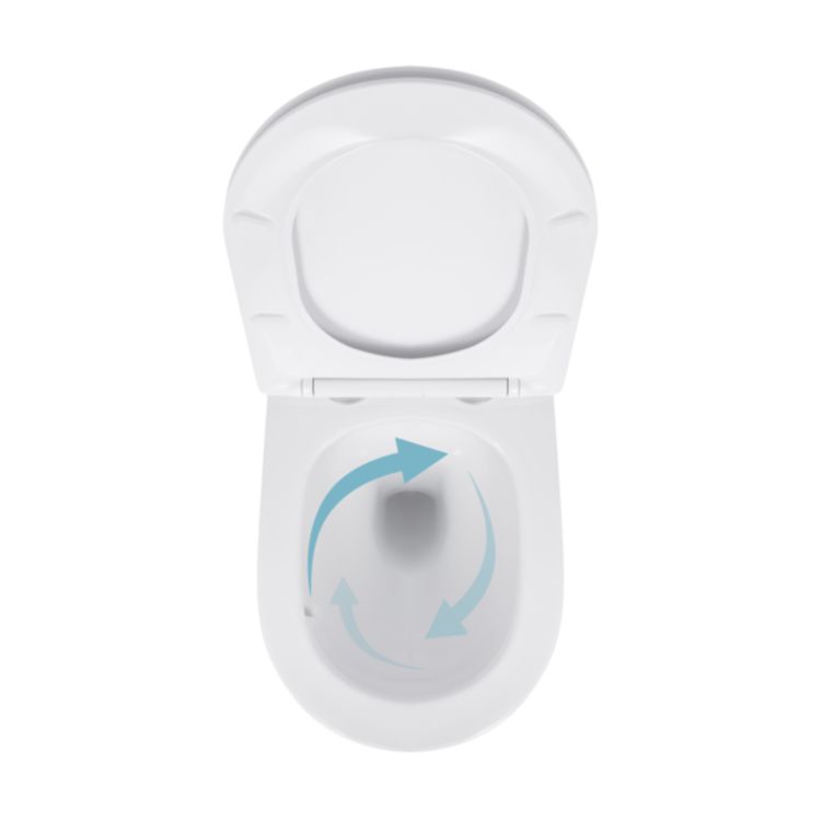 Унітаз підвісний Qtap Jay безобідковий з сідінням Soft-close QT07335175W - 6