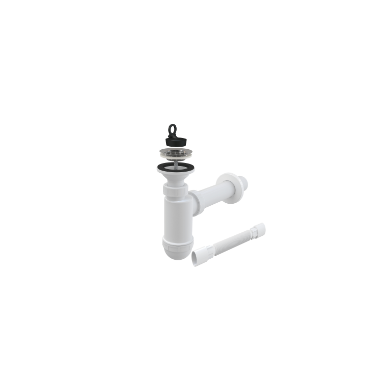 A41+А71 Сіфон д\умивальника d40 Alca Plast - 1