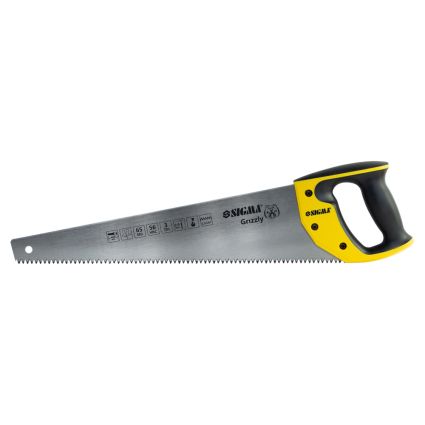 Ножівка по дереву 450мм 3TPI Grizzly Sigma (4400821) - 1