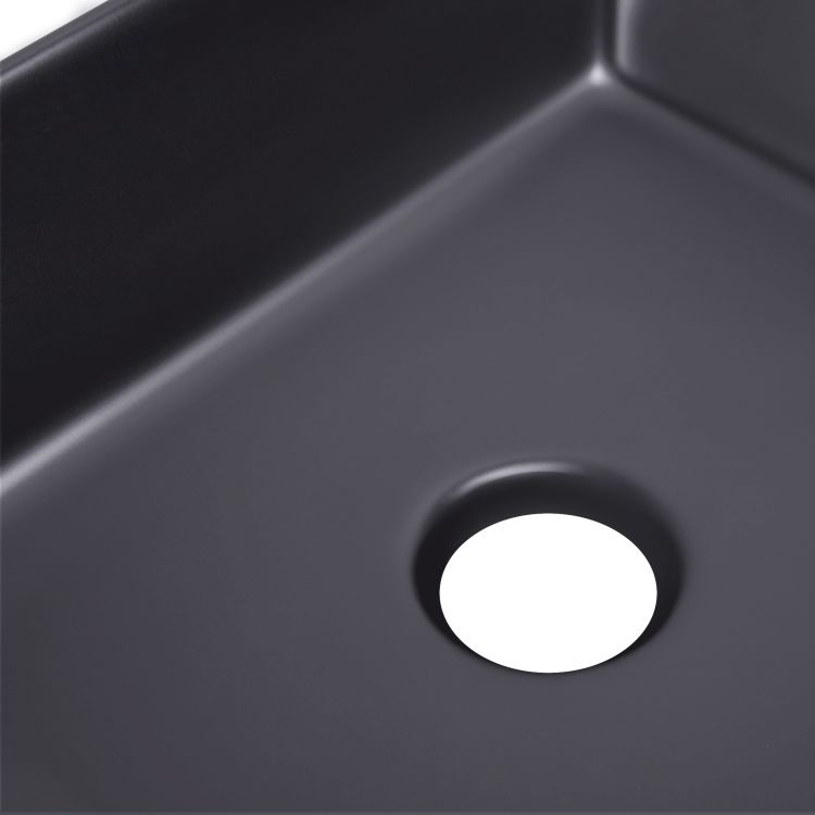 Раковина-чаша Qtap Tern 480х370х135 Matt black QT176069MB - 5