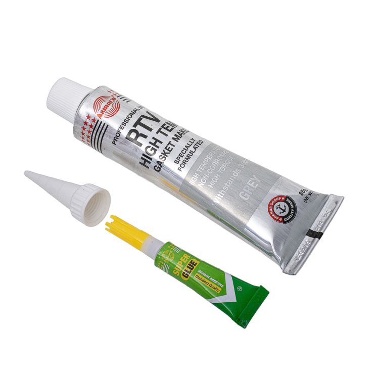 Герметик Силіконовий RTV формувач прокладок високотемпературний + 300 ° з Сірий 85г ОАЕ ASMACO (6371241) - 4