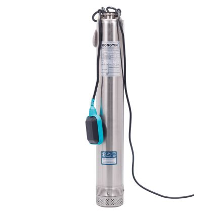 Насос з нижнім забором води 1.1 кВт H 71(54)м Q 100(66)л/хв Ø100мм+поплавок DONGYIN (777365) - 4