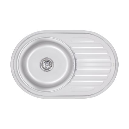 Кухонна мийка Brinex 7750 0,8 мм Satin (BRIN7750SAT08) - 1