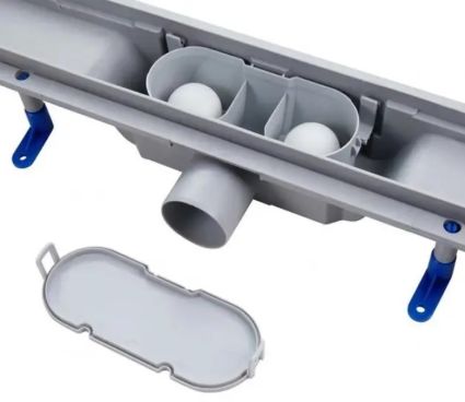 Трап линейный Taurus Tile800 SUS304 с сухим затвором под плитку 800 мм из нерж. стали Q-tap - 3