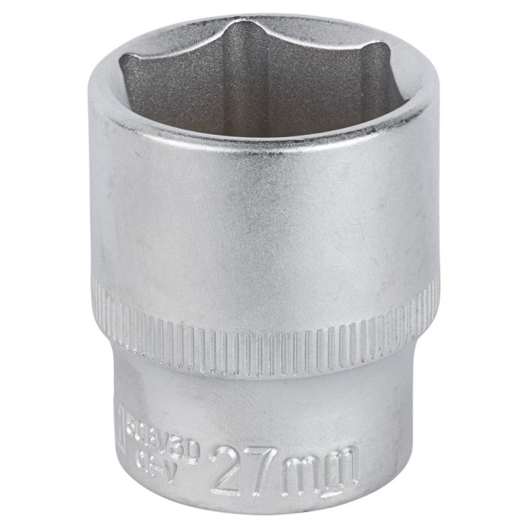 Насадка шестигранна коротка 1/2&amp;quot; 27мм CrV mid Sigma (6071271) - 1