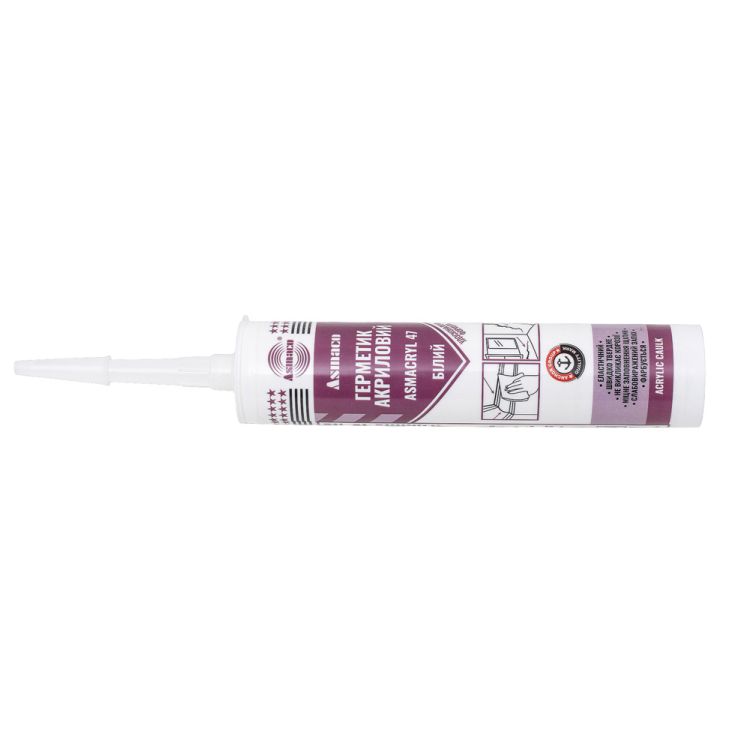 Герметик акриловий білий 280мл (530г) ОАЕ ASMACO (2732841) - 2