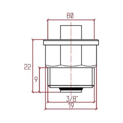 Клапан для воздухоотводчика Icma 3/8&amp;quot; №710 - 2