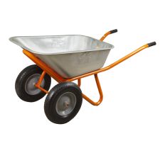 Тачка будівельна двоколісна 100л 320кг колесо 15&quot; FLORA (5056714)