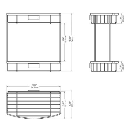 Полка двойная прямая HA-607110-SSS BOX HASKO - 2