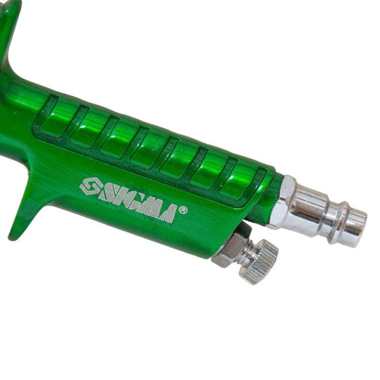 Фарборозпилювач HVLP-mini Ø0.8 (зел) в/б (пласт) Sigma (6812041) - 6