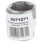 Насадка шестигранна коротка 1/2&amp;quot; 27мм CrV mid Sigma (6071271) - 5