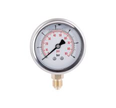 Манометр із гліцерином Thermo Alliancе Forte 6 бар, 1/4&quot;З, нижнє підключення TAF170G6B
