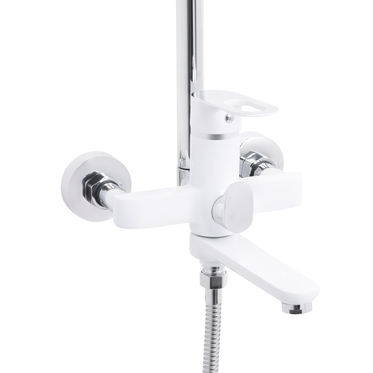 Душова система універсальна Lidz Latwa 1031 на три споживача (з виливом) (k35) White LDLAT1031WHI48994 - 3