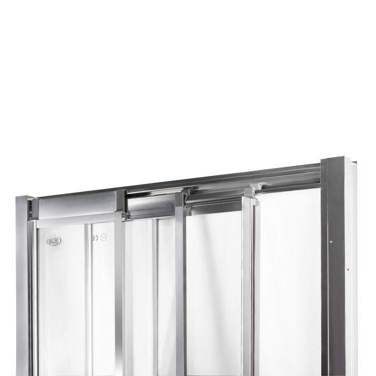 Душевая дверь в нишу Qtap Uniford CRM207.C4 68-71x185 см, стекло Clear 4 мм, покрытие CalcLess - 5