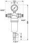 Фільтр самопромивний 3/4&amp;quot; Standart з манометром, з пластиковою колбою TAS128W20 Thermo Alliance - 3