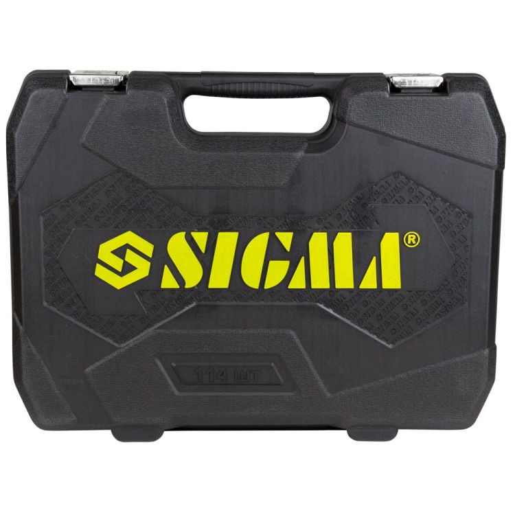 Набор насадок торцевых и биты 1/4&amp;quot; 1/2&amp;quot; 114шт CrV SIGMA (6003781) - 5