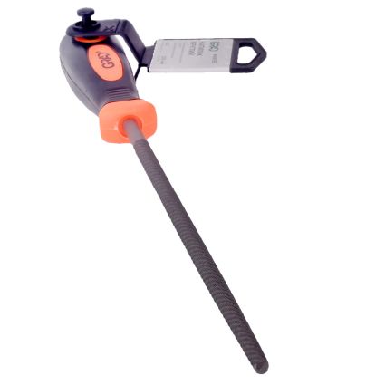 Напильник круглый 200мм №2 двухкомпонентная рукоятка GRAD (4408165) - 4