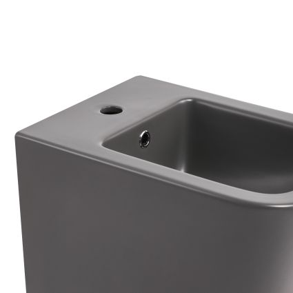 Біде підвісне Qtap Tern 520x350x330 мм, Anthracite QT17551303GAN - 5