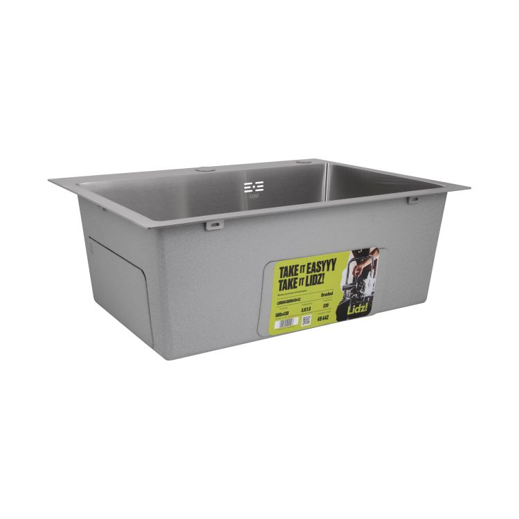 Мийка для кухні інтегрована Lidz Handmade H5843 Brushed Steel 3,0/1,0 мм LDH5843BRU49442 - 4