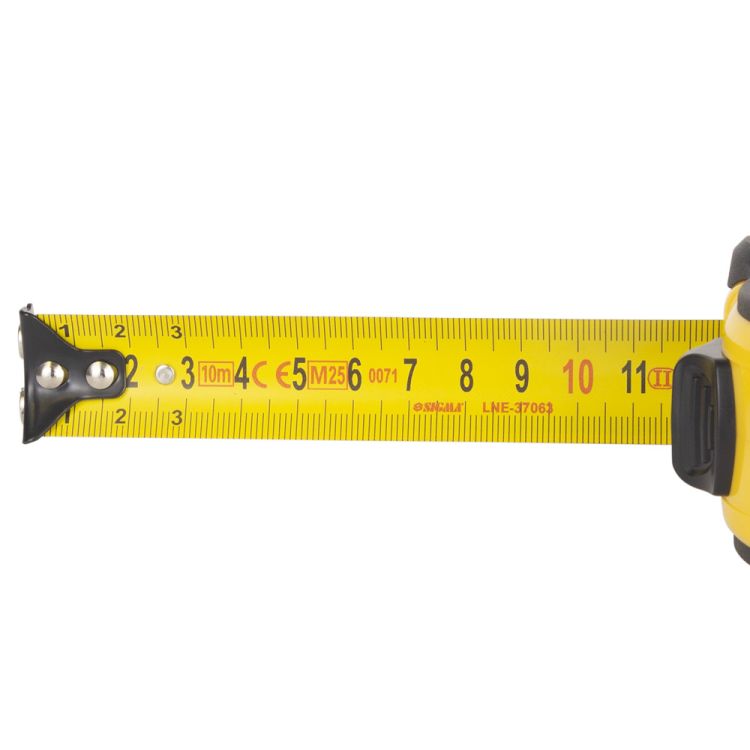 Рулетка магнитная обрезиненная Advanced нейлоновое покрытие 10м×25мм SIGMA (3823201) - 8