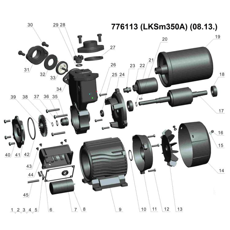 776113 станция 0.35кВт 32м-5л/мин/4м-30л/мин (вихревой насос) 1л - 4